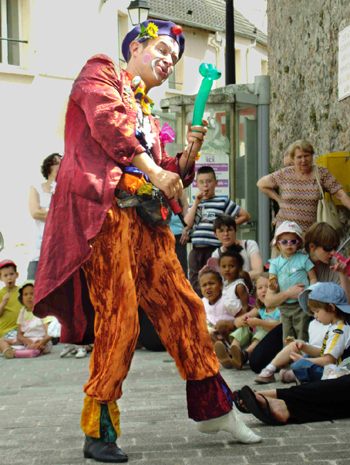 clown arlequin ballon small