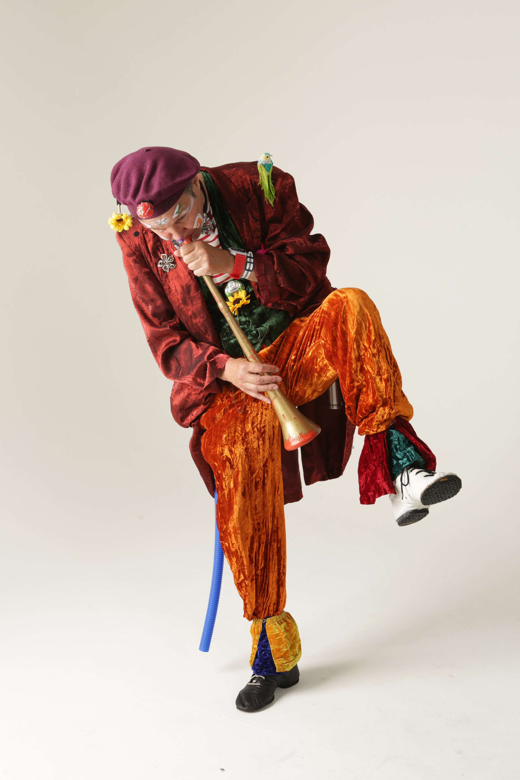 clown paris clown trompette